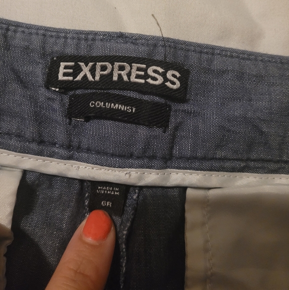 Express Chambray dress pants SZ 6 Regular - Picture 4 of 4